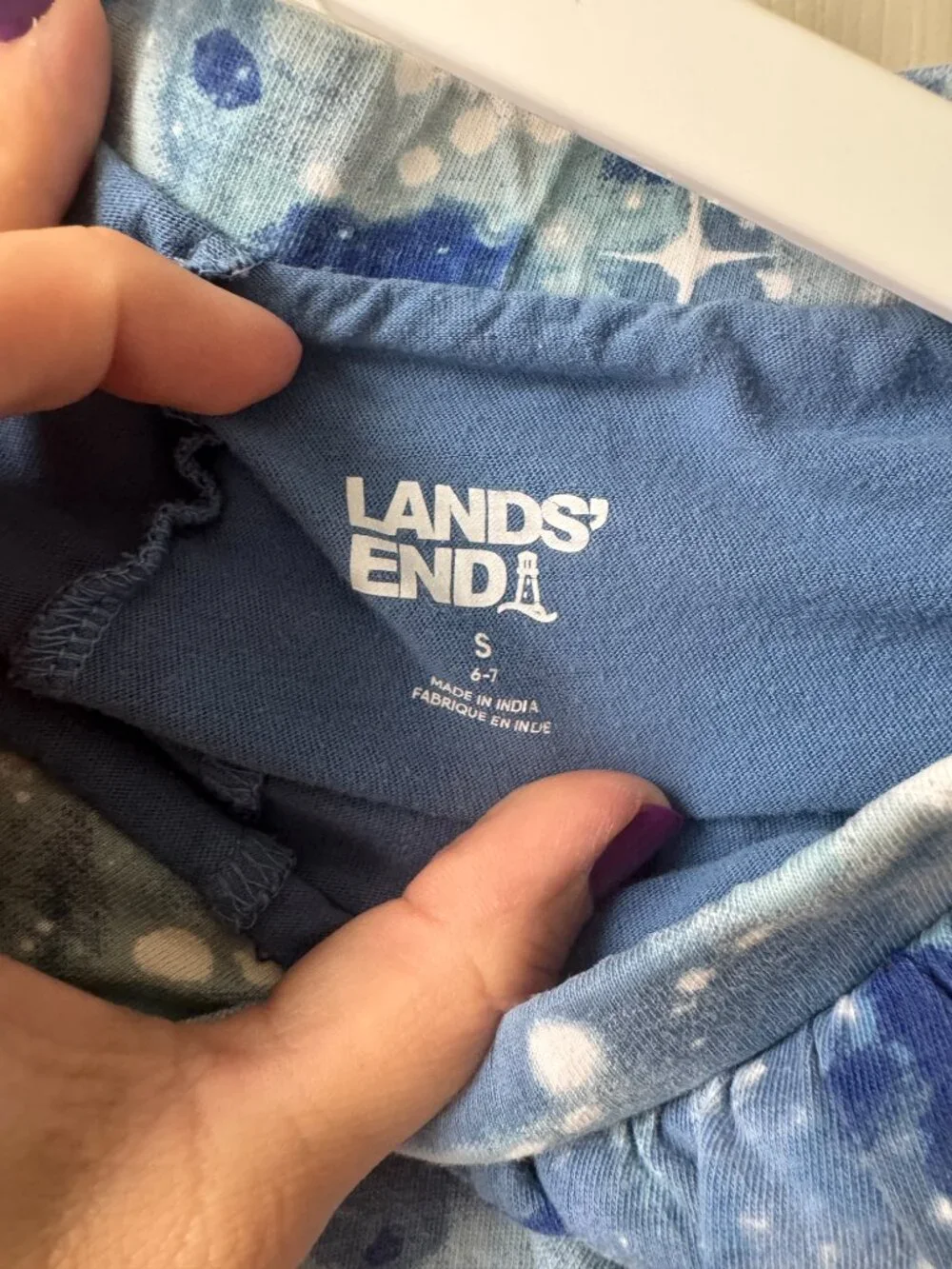 Girl’s Land’s End 100% Cotton Play Skirt Space Print 6/7 (S)